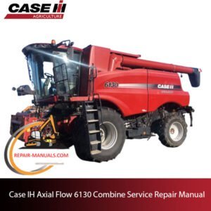 Service repair manual for Case 6130 combine, displaying key maintenance guidelines and troubleshooting tips