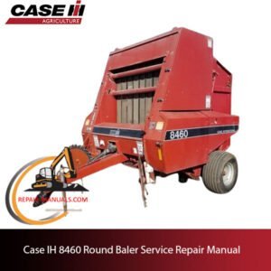 Case IH 8460 Round Baler service repair manual, showcasing diagrams and maintenance guidelines for efficient operation