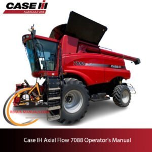 Case IH Axial Flow 7088 Operator's Manual, showcasing the title and relevant diagrams for user guidance