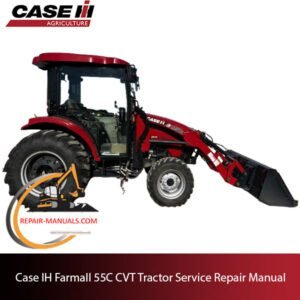 Case IH Farmall 55C Compact Tractor service repair manual, showcasing detailed diagrams and maintenance instructions