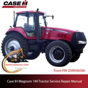 Case IH Magnum 190 Tractor service repair manual, showcasing diagrams and step-by-step repair procedures