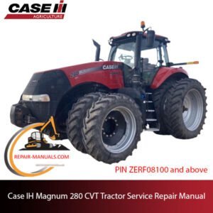 service repair manual for Case IH Magnum 280 CVT Tractor, including troubleshooting and repair guidelines