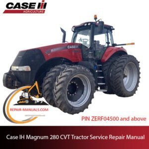 Case IH Magnum 280 CVT service repair manual, presenting detailed diagrams and step-by-step repair processes
