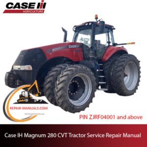 Service manual for Case IH Magnum 280 CVT Tractor, providing essential repair information and technical illustrations
