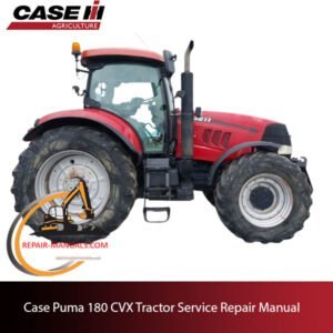 Case IH Puma 180 CVX tractor service repair manual, showcasing detailed diagrams and maintenance instructions