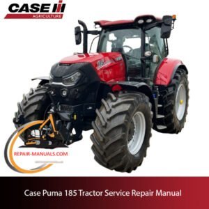 Case Puma 185 Tractor service repair manual, showcasing diagrams and instructions for maintenance and repairs