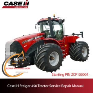 the service repair manual for Case IH Steiger 450 Tractor, including troubleshooting and maintenance guidelines