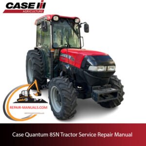 Case Quantum 85N tractor service repair manual, showcasing detailed repair procedures and specifications for maintenance