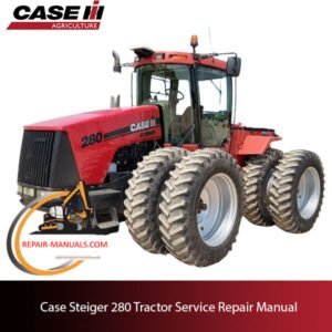 service repair manual for Case STX 280 tractor, including troubleshooting tips and parts diagrams