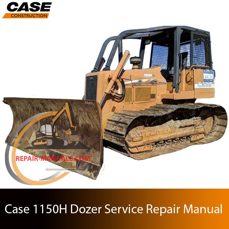 Service repair manual for Case 1150H Dozer, showcasing diagrams and guidelines for effective machine maintenance and repairs