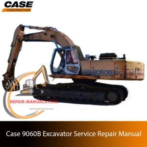 Service repair manual for Case 9060B Excavator, showcasing diagrams and guidelines for effective machine maintenance and repairs
