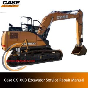 Service repair manual for case cx160D Excavator, showcasing diagrams and guidelines for effective machine maintenance and repairs