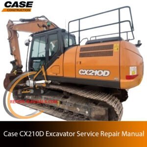 Service repair manual for Case CX210D Excavator, showcasing diagrams and guidelines for effective machine maintenance and repairs