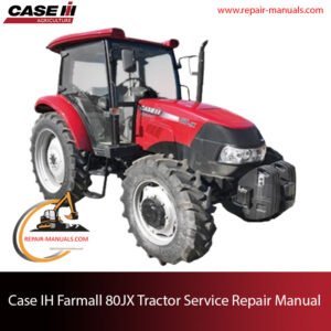 Case IH Farmall 80JX Tractor service repair manual, showcasing diagrams and instructions for maintenance and repairs