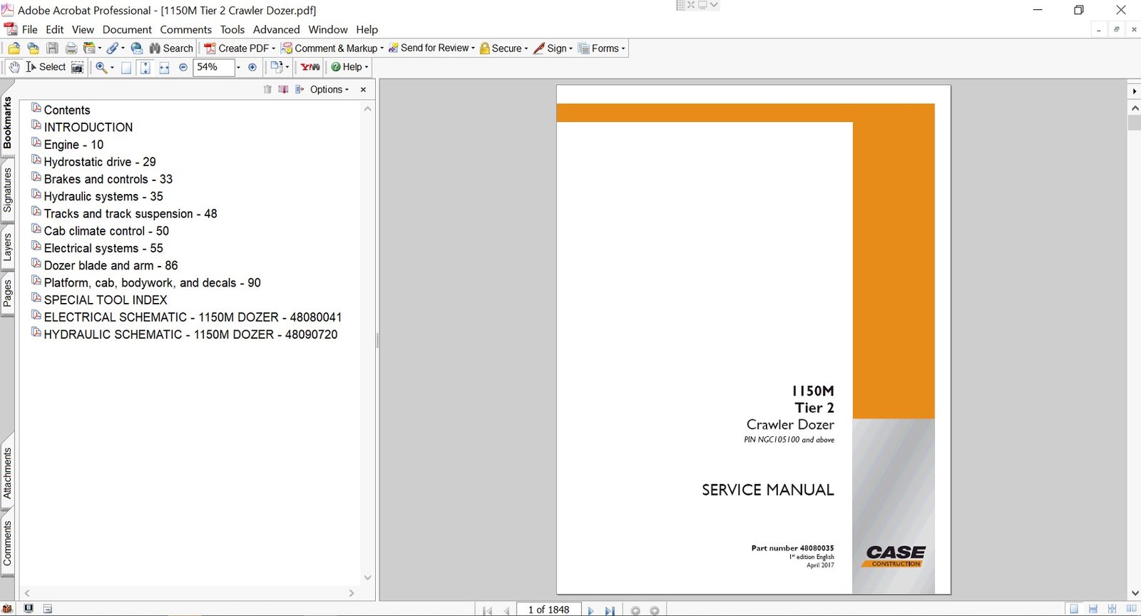 Service repair manual for Case Case 1150M Dozer, including maintenance tips and technical specifications with highlighting repair procedures