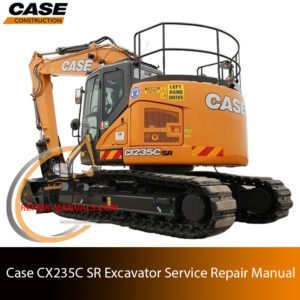 Service repair manual for case cx235c sr Excavator, showcasing diagrams and guidelines for effective machine maintenance and repairs