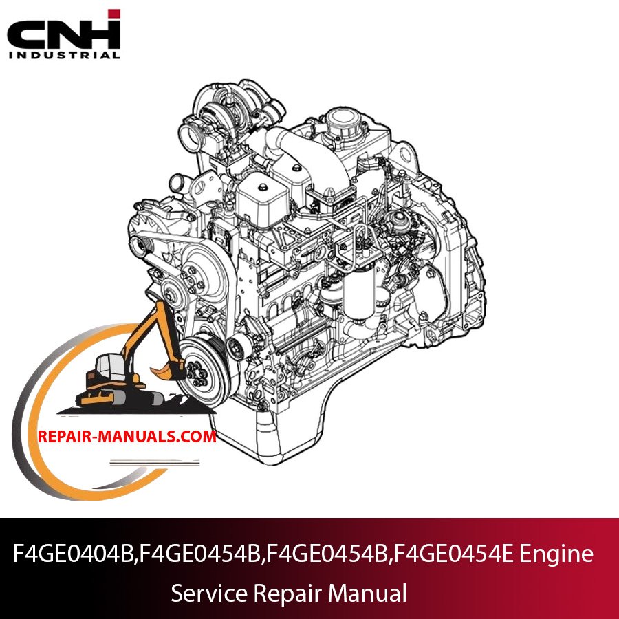 Engine service repair manual for F4GE0404B and F4GE0454B/E models, detailing maintenance and repair procedures