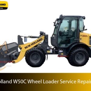 Cover page of the new holland w50c wheel loader Service Repair Manual – comprehensive technical guide for maintenance, troubleshooting, and repair procedures