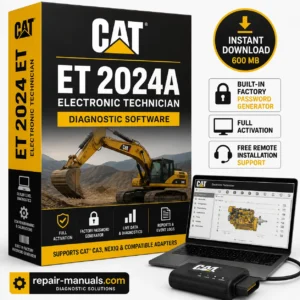 Caterpillar Electronic Technician CAT ET 2024A Diagnostic Software with Activation and Factory Password Generator