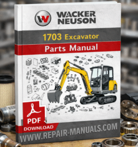 Wacker Neuson 1703 Excavator Parts Manual