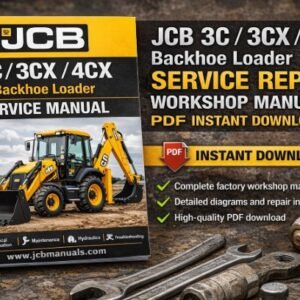 Instant download of JCB 3C, 3CX, and 4CX backhoe loader service repair workshop manual in PDF format