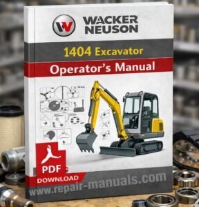 Wacker Neuson 1404 Excavator Operator's Manual