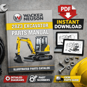Wacker Neuson 28z3 Excavator Parts Manual