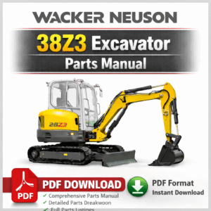 Wacker Neuson 38z3 Excavator Parts Manual