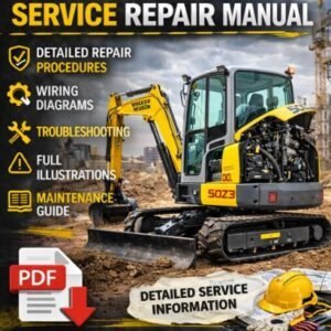 Service Repair Manual for Wacker Neuson 50z3 Excavator, showcasing detailed diagrams and maintenance instructions