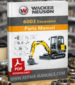 Wacker Neuson 6003 Excavator Parts Manual