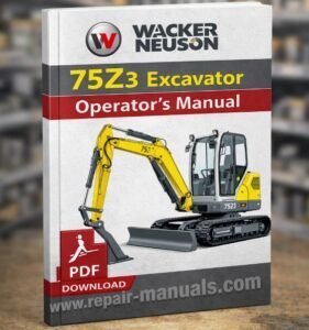 Wacker Neuson 75z3 Excavator Operator's Manual