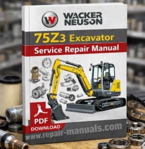 Wacker Neuson 75z3 Excavator Service Repair Manual