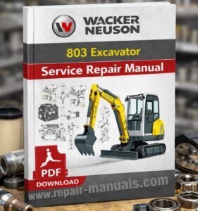 Wacker Neuson 803 Excavator Service Repair Manual