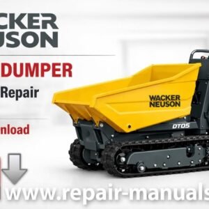 Service Repair Manual for Wacker Neuson DT05 Dumper, showcasing detailed diagrams and maintenance instructions