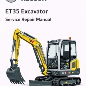 Service Repair Manual for Wacker Neuson ET35 Excavator, showcasing detailed diagrams and maintenance instructions