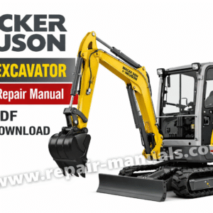 Wacker Neuson EZ17 Excavator Service Repair Manual with technical drawings and guidelines for effective maintenance and repair