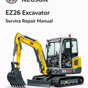 Service Repair Manual for Wacker Neuson EZ26 Excavator, showcasing detailed diagrams and maintenance instructions