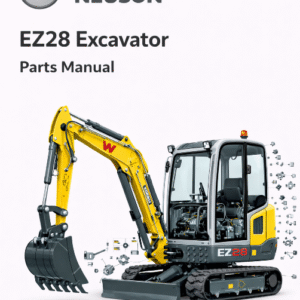 Parts manual for Wacker Neuson EZ28 Excavator, showcasing diagrams and specifications for efficient maintenance and repairs