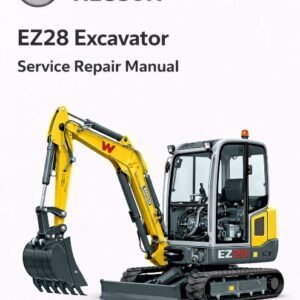 Service Repair Manual for Wacker Neuson EZ28 Excavator, showcasing detailed diagrams and maintenance instructions