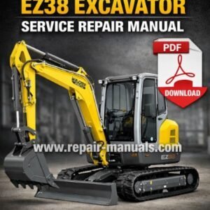 Service Repair Manual for Wacker Neuson EZ38 Excavator, showcasing detailed diagrams and maintenance instructions