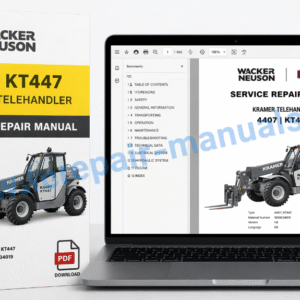 Service Repair Manual for Wacker Neuson 4407 and KT447 Kramer Telehandler detailing maintenance and troubleshooting guidelines