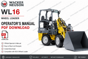 Wacker Neuson WL16 Wheel Loader Operator's Manual