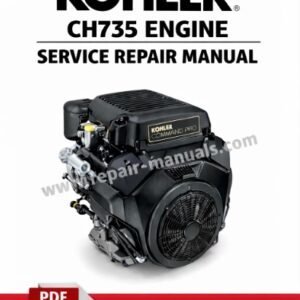 Kohler CH735 Engine Service Repair Manual, illustrating essential repair procedures and engine component details
