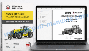 Wacker Neuson 4209, KT429 Kramer Telehandler Service Repair Manual