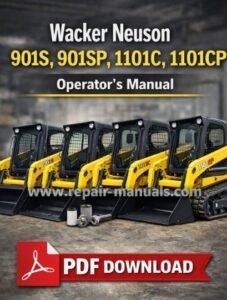 Comprehensive operator's manual for Wacker Neuson 901S, 901SP, 1101C, and 1101CP, including safety and operational details