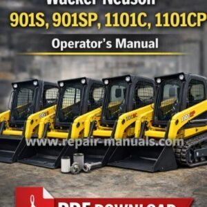 Comprehensive operator's manual for Wacker Neuson 901S, 901SP, 1101C, and 1101CP, including safety and operational details