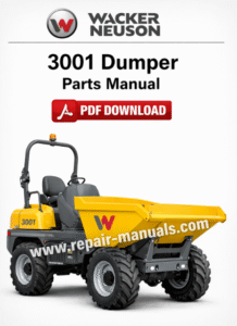 Wacker Neuson 3001 Dumper Parts Manual – PDF Download
