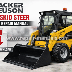 Wacker Neuson 501S Skid Steer Service Repair Manual, displaying the model name and technical graphics on the cove