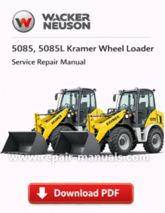 Wacker Neuson 5085 and 5085L Kramer Wheel Loader Service Repair Manual cover for maintenance and repair guidance