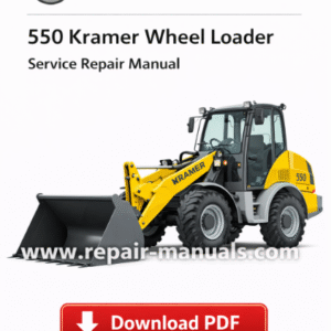 Service Repair Manual for Wacker Neuson 550 Kramer Wheel Loader, displaying detailed diagrams and maintenance instructions